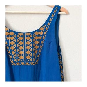 LIKE NEW | THML | Blue & Gold Dress